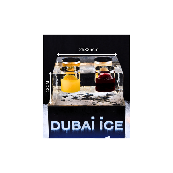 4 SHOT CUBE TRAY (25x25x13CM)