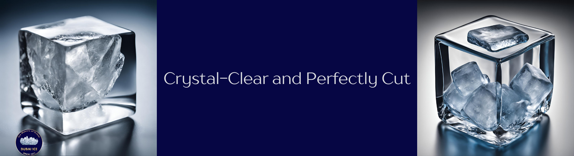 Ice Cubes - Clear and Perfectly Cut